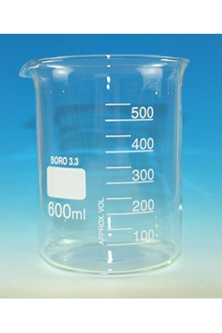 Glass Beakers Tall Form 600ml.